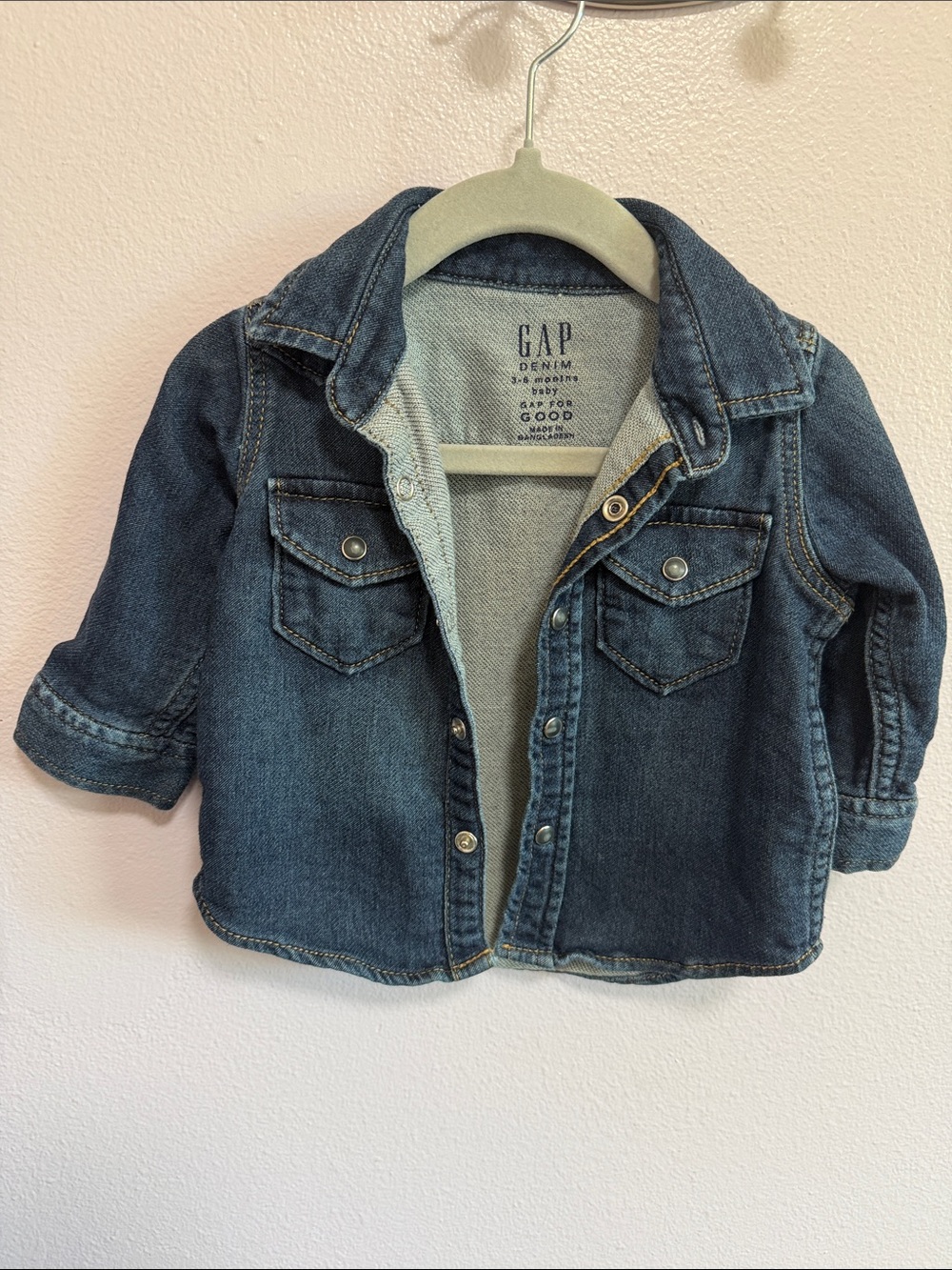 GAP Kids Indigo Denim Button-Up Jacket